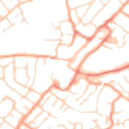 Daytime road noise heatmap for GU34 1ET