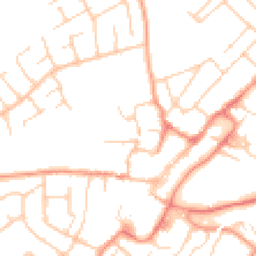 Daytime road noise heatmap for GU34 1HJ