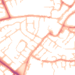 Daytime road noise heatmap for GU34 1JP