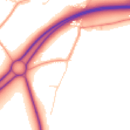 Daytime road noise heatmap for GU34 1SF
