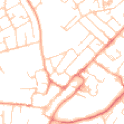 Daytime road noise heatmap for GU34 2DX