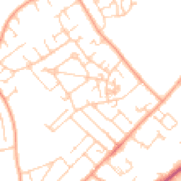 Daytime road noise heatmap for GU34 2FA