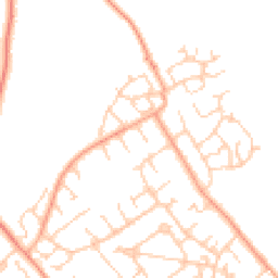 Daytime road noise heatmap for GU34 2LH