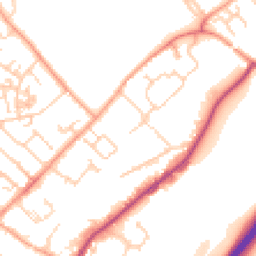 Daytime road noise heatmap for GU34 2QT