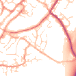 Daytime road noise heatmap for GU34 2SG