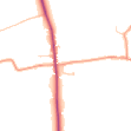 Daytime road noise heatmap for GU34 3EZ