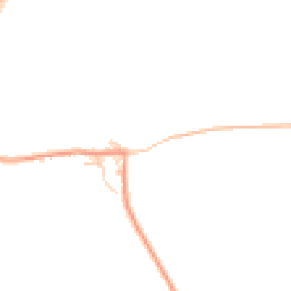 Daytime road noise heatmap for GU34 3QZ