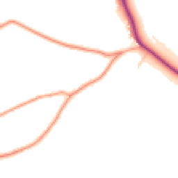 Daytime road noise heatmap for GU34 4AD