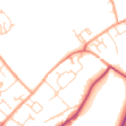 Daytime road noise heatmap for GU34 4EG