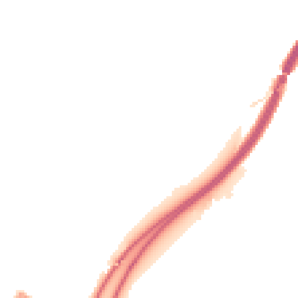 Night-time road noise heatmap for GU34 4ET