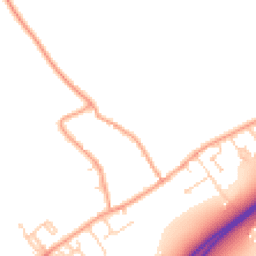 Daytime road noise heatmap for GU34 4HD