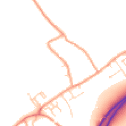 Daytime road noise heatmap for GU34 4HH