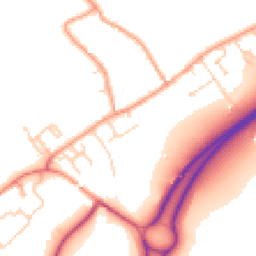 Daytime road noise heatmap for GU34 4HJ