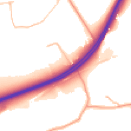 Daytime road noise heatmap for GU34 4JG