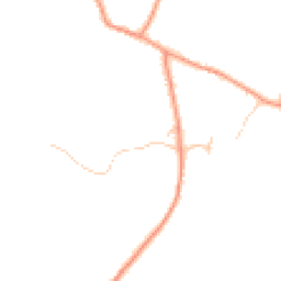 Daytime road noise heatmap for GU34 4LE