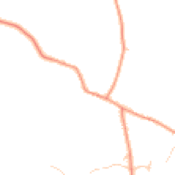 Daytime road noise heatmap for GU34 4LL
