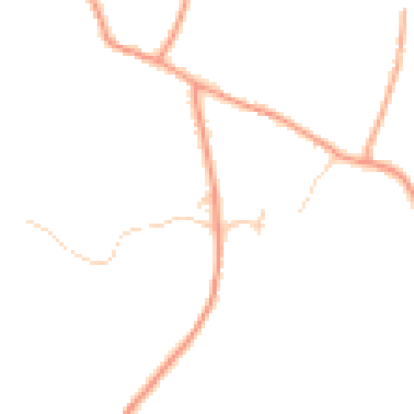 Daytime road noise heatmap for GU34 4LY
