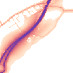 Daytime road noise heatmap for GU34 4NP