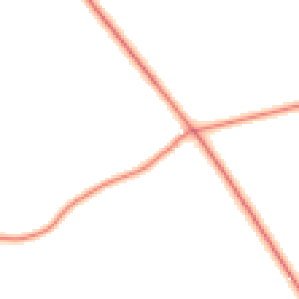 Daytime road noise heatmap for GU34 4QD