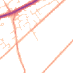 Daytime road noise heatmap for GU34 5DQ