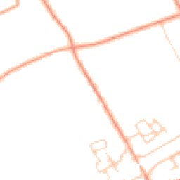 Daytime road noise heatmap for GU34 5EP