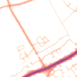 Daytime road noise heatmap for GU34 5NY