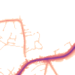 Daytime road noise heatmap for GU34 5TH