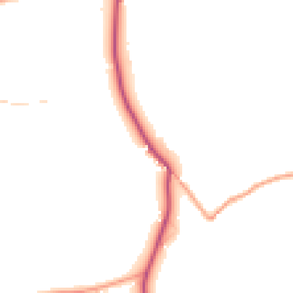 Daytime road noise heatmap for GU35 8RG