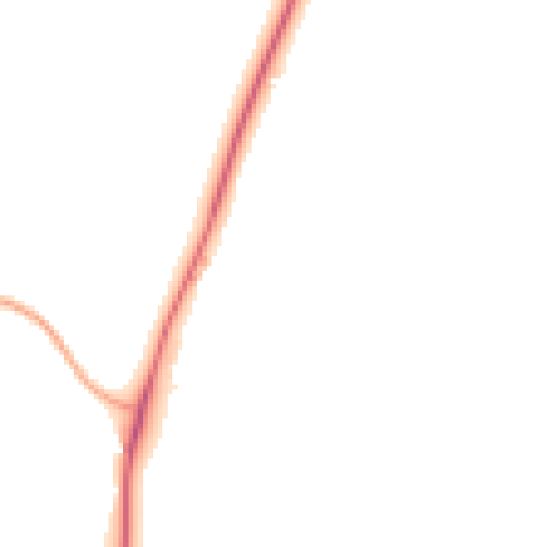 Night-time road noise heatmap for GU35 8TF