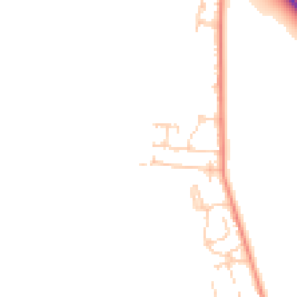 Daytime road noise heatmap for GU35 9EZ