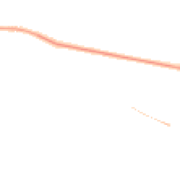Night-time road noise heatmap for GU46 6QD