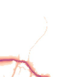 Daytime road noise heatmap for GU5 9QB
