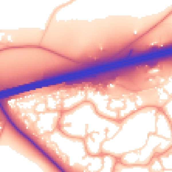 Daytime road noise heatmap for GU51 1EX
