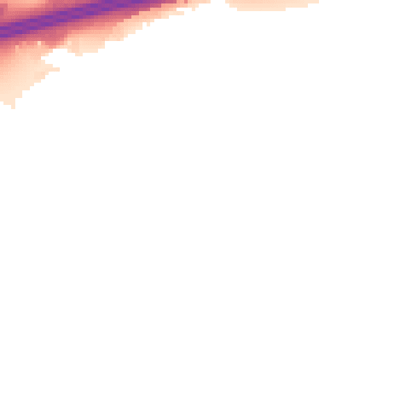 Night-time road noise heatmap for GU51 1HQ