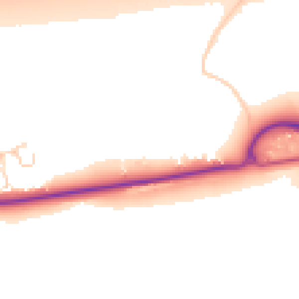 Daytime road noise heatmap for GU51 2RT