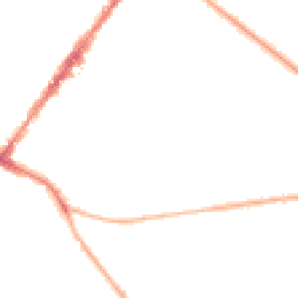Night-time road noise heatmap for GU51 3NA