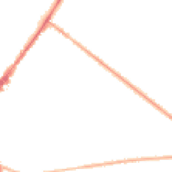 Night-time road noise heatmap for GU51 3RE