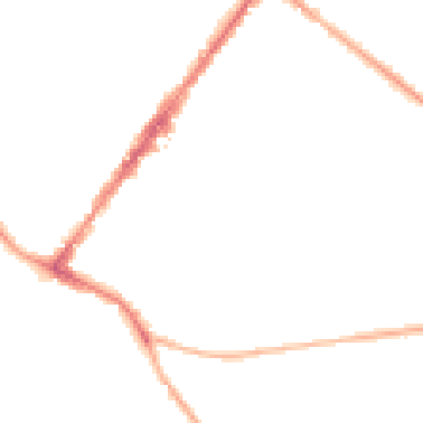 Night-time road noise heatmap for GU51 3XX