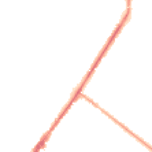 Night-time road noise heatmap for GU51 4PP