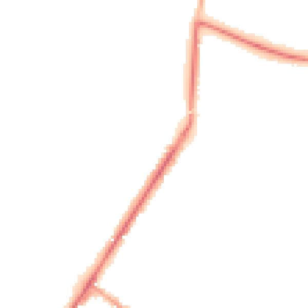Night-time road noise heatmap for GU51 4QF