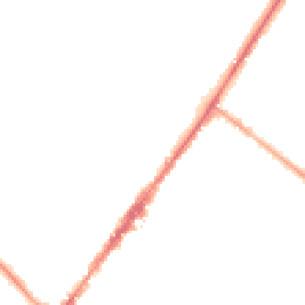 Night-time road noise heatmap for GU51 4QH