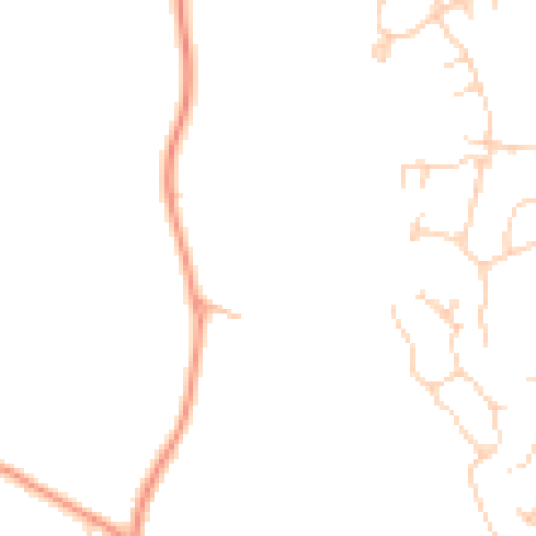Daytime road noise heatmap for GU51 5EQ