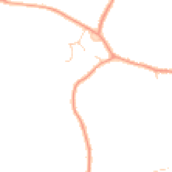 Daytime road noise heatmap for GU51 5SS