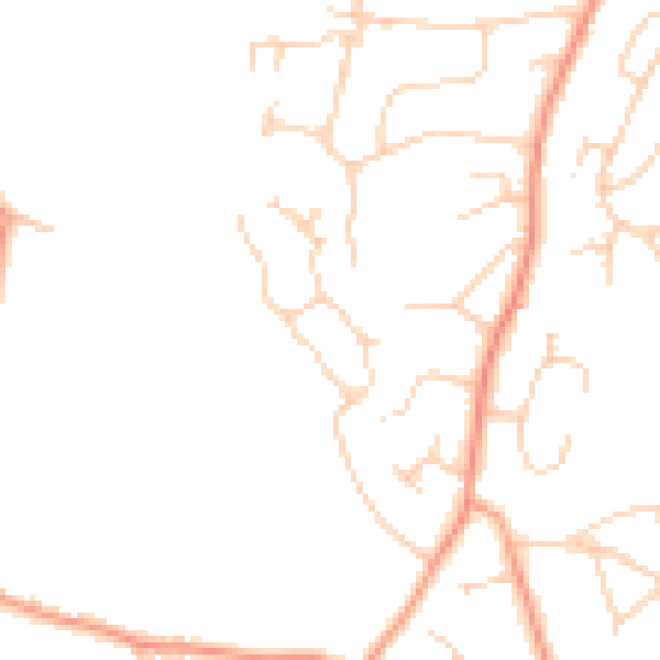 Daytime road noise heatmap for GU51 5TS