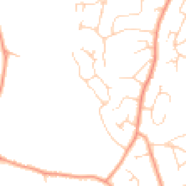 Daytime road noise heatmap for GU51 5TX
