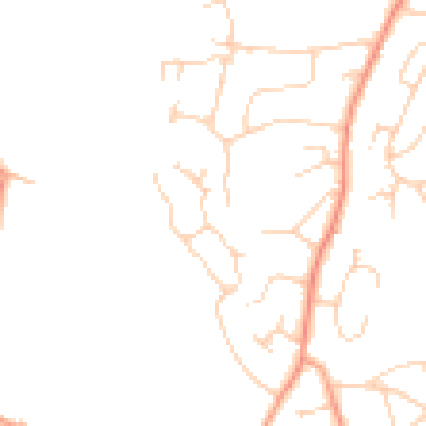 Daytime road noise heatmap for GU51 5TY