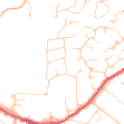 Daytime road noise heatmap for GU6 7AS