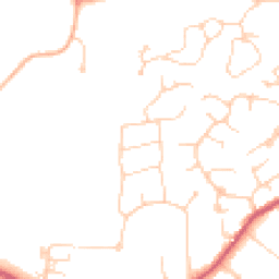 Daytime road noise heatmap for GU6 7AU