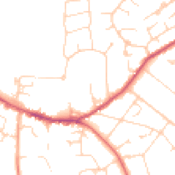 Daytime road noise heatmap for GU6 7BF