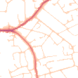 Daytime road noise heatmap for GU6 7BH